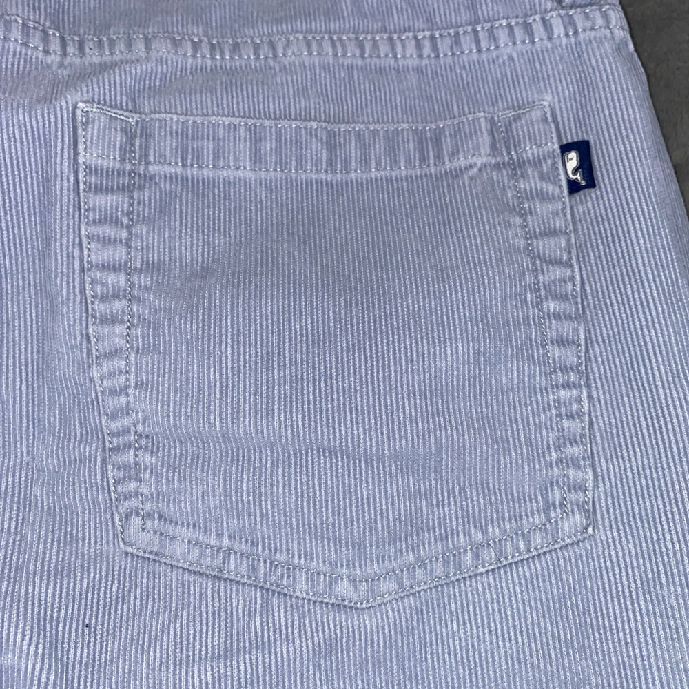 Vineyard Vines Corduroy Pants Mens 36x34 Blue 5-Pocket Straight Coastal Nautical - Picture 9 of 12